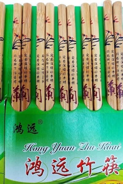 Bambu Organik Chopstick Yemek Çubuğu Haşi 10 Çift Uzak Doğu Japon Tip