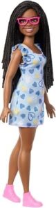 Fashionistas Doll #229, Down Sendromlu Bebek, Kalp Baskılı Elbise Giyen Bebek, Ulusal Down Sendromu Derneği ile Ortaklaştı