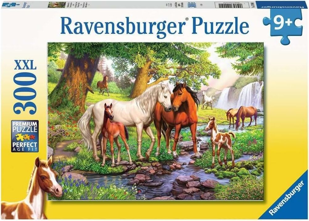 300 Parça Puzzle Nehirde Atlar
