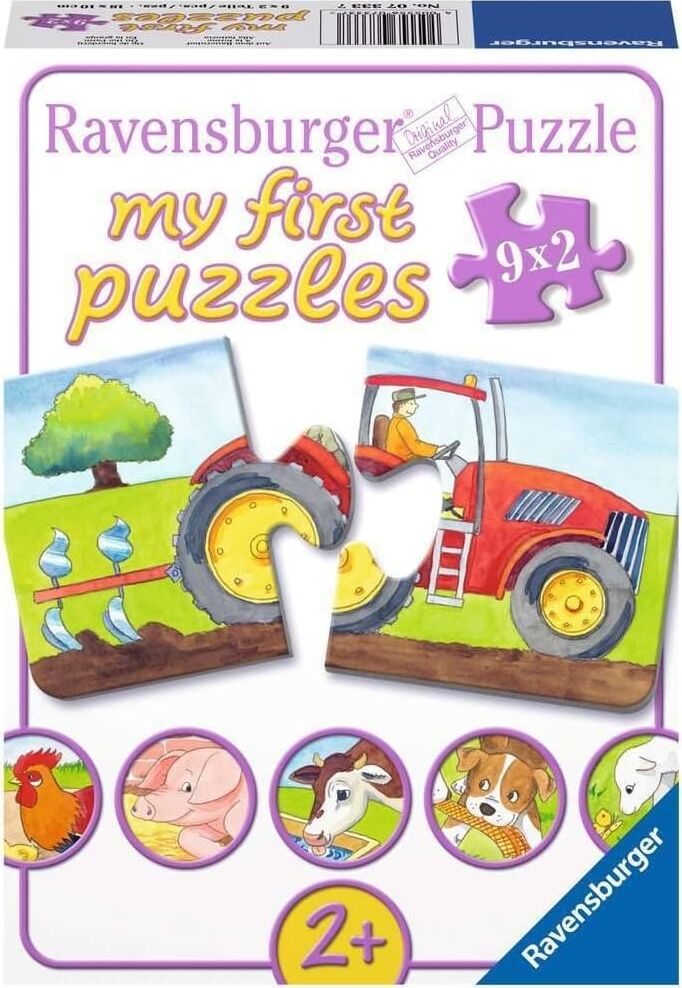 73337 Puzzle Çiftlik, 9 x 2 Parça