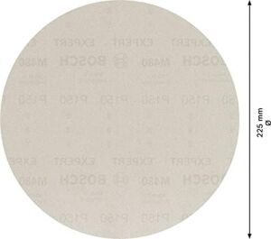 Expert M480 Alçıpan Zımpara Ağı - Duvar, Sert Ahşap Için, Ø 225 Mm, Granülasyon 150, Profesyonel Aksesuar (25X)