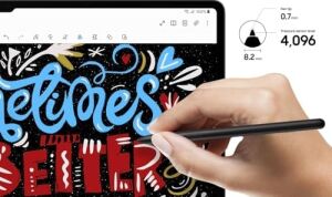 Galaxy Tab S9 Fe - S9 Plus ile Uyumlu Avuç Içi Algılamayan Dokunmatik Stylus Spen Kalem