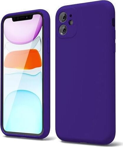 Apple iPhone 11 Kılıf 6.1 ile Uyumlu,  Ince Sıvı Silikon 3 Katmanlı Tam Kaplamalı Yumuşak Jel Kauçuk Kılıf Kapak 6.1 Inç, Kuzey Mavisi