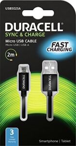 Lightning USB Kablosu (1 M) Apple iPhone Için Micro-Usb (2 Meter) Siyah USB5023A
