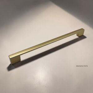 5 Adet Nergis Mat Altın Dolap Kulpu – 4 Delikli Çift Ölçülü Metal Mobilya Kulpu (96–128/160–192/224–256 Mm) (96-128MM)