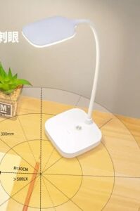 Kablosuz Şarjlı Dokunmatik Üç Renk LED Masa Lambası Ders Çalışma Okuma Işığı Dimmer Ayarlı Wb-01