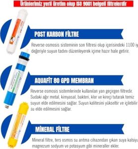 Aquafit Açık Kasa Su Arıtma Cihazı 7'li Filtre Seti