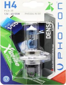 Ampul H4 12V 60/55W Xtreme Vision +%150 Fazla Işık (Tekli Blister) Pht PH5504 Xv B1