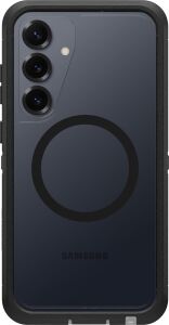 Galaxy S25+ Defender Serisi Xt Şeffaf Mıknatıslı Kılıf - Koyu Taraf (Siyah)