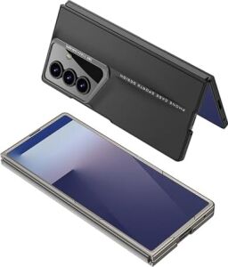 Senon Galaxy Z Fold 7 Kılıf Ultra Ince Kamera Korumalı Sert Rubber Zore Procase Kapak (Siyah)