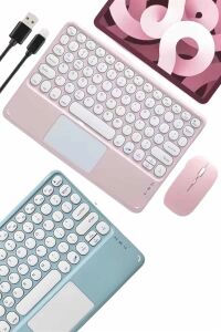 Profesyonel Wifi Q Klavye Bluetooth Klavye Touchpad 10.8 Inç Yeni Nesil