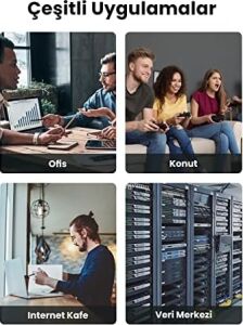 Cat7 U/ftp Flat Ethernet Kablosu 5 Metre