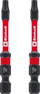 Orijinal  Çift Torsiyonlu Darbeli Bit Seti, 2 Parça, 60 Mm, T20 (S2 Çelik, Yüksek Dayanıklılık, Çift Torsiyon Etkisi, Kırmızı Renk Halkası, E 6.3 Sap) - 49132170