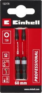 Orijinal  Çift Torsiyonlu Darbeli Bit Seti, 2 Parça, 60 Mm, T20 (S2 Çelik, Yüksek Dayanıklılık, Çift Torsiyon Etkisi, Kırmızı Renk Halkası, E 6.3 Sap) - 49132170