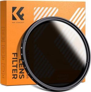 K&f Concept 77 mm Nd Filtre, K&f Konsept 77 mm Ultra Ince ND2-ND400 Fader Değişken Nötr Yoğunluk Ayarlanabilir Lens Filtresi Ultra Ince Nd Filtre Optik Cam
