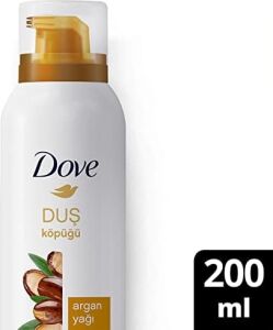 Argan Yağı Duş Köpüğü,10 Kat Daha Yoğun Köpüğe Sahip Kremsi Formül, 200 Ml, Beyaz