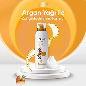 Argan Yağı Duş Köpüğü,10 Kat Daha Yoğun Köpüğe Sahip Kremsi Formül, 200 Ml, Beyaz