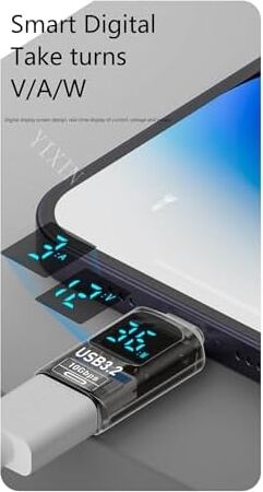 Revolution Type C To USB 3.2 Dönüştürücü 36W Hızlı Şarj 10GBPS Veri Transferi Dijital Ekran Otggm