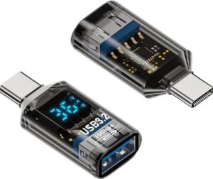 Revolution Type C To USB 3.2 Dönüştürücü 36W Hızlı Şarj 10GBPS Veri Transferi Dijital Ekran Otggm