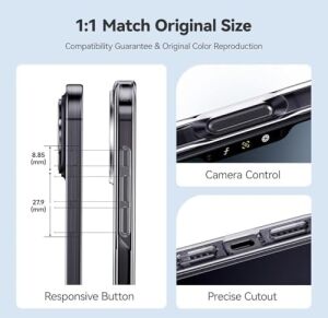 ile Uyumlu Şeffaf Clear Silikon Yüksek Kalite Darbeye Dayanıklı Şık Telefon Kılıfı (Iphone 16 Pro Max)
