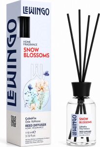 Snow Blossoms Bambu Çubuklu Oda Kokusu - 110 ml - Cam Şişe