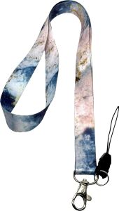 Mermer Desenli Boyun Ipi Telefon Askısı Lanyard