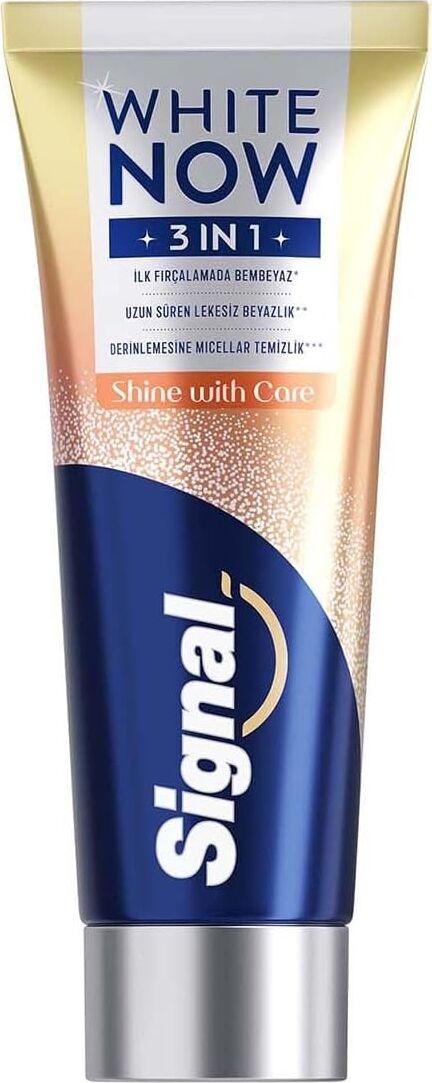 White Now 3in1 Shine With Care Diş Macunu