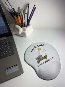 Şimdi Çalış Sonra Ağlarsın Bilek Destekli Mouse Pad