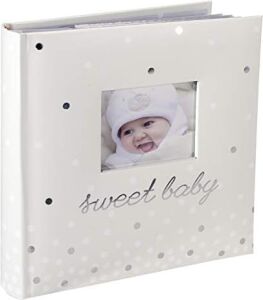 Malden International Designs Sweet Baby Fotoalbum, 160 x 10 Cm, Weiß