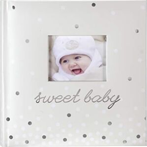 Malden International Designs Sweet Baby Fotoalbum, 160 x 10 Cm, Weiß