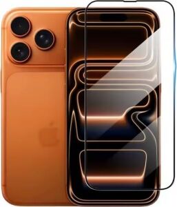 Apple iPhone 17 Pro Ile Uyumlu Temperli Sert Cam Antistatic Cam Ekran Koruyucu