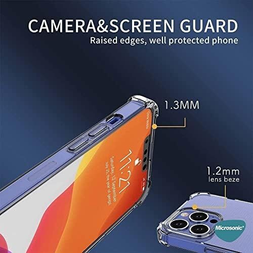 Apple iPhone 13 Pro Için Kılıf Shock Absorbing Şeffaf [iphone 13 Pro ile Uyumlu Kılıf - Şeffaf]