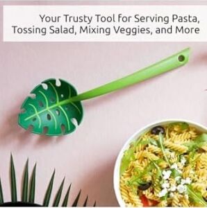 Yaprak Kepçe,jungle Servis Kaşığı, Jungle Spoon Mutfak Kaşığı, Yaprak Servis Kaşığı,-