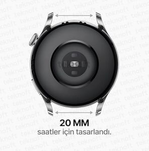 Galaxy Watch 7/6/5/4/fe Serisi (40MM/44MM), Watch 6/4 Classic (47MM/43MM/42MM) ve  Watch 5 Pro (45MM) Için Yumuşak ve Konforlu Wave 20MM Silikon Kordon