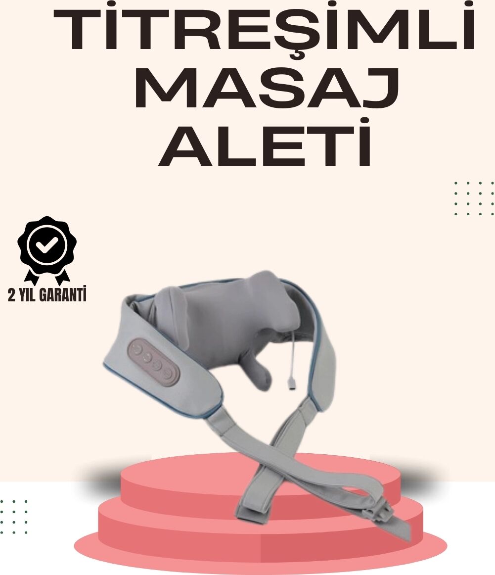 Kablosuz Boyun ve Omuz Masaj Aleti | Isıtmalı ve Yoğurmalı