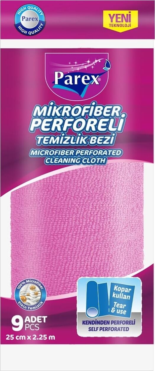 Mikrofiber Perforeli Rulo Bez 9’lu