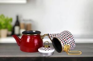 Forte Red Mini Model Emaye Çaydanlık