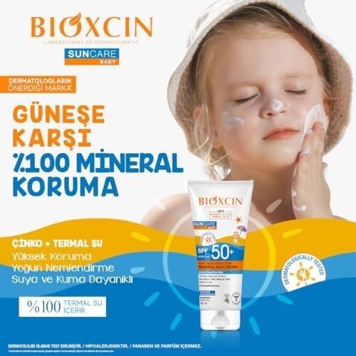 Hassas Ciltler Için Çok Yüksek Korumalı Mineral Güneş Kremi Bebek 50 Spf 100 ml