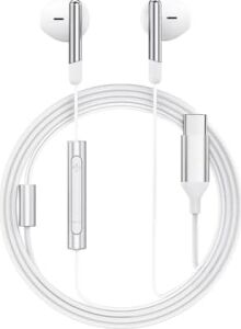Acefast Usb-C Kablolu Mikrofonlu Kulaklık Uzaktan Kumandalı Type-C Kulaklık 1.2 Metre - Beyaz - L3