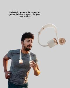 5 Kanatlı Sessiz Mini Fan 3 Vitesli Katlanabilir Asılabilir
