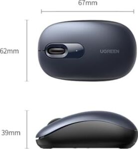 2400DPI 2.4ghz Kablosuz Sessiz Mouse Pembe