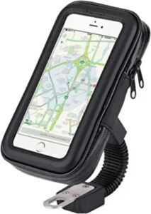 Su Geçirmez Motosiklet Bisiklet Telefon Tutucu 360 Derece Döner Gidon Telefon Standı