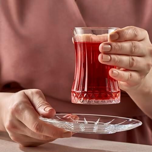 Elysıa Çay Bardağı 170 cc 6 Pencerelı Hediyelik Kutu
