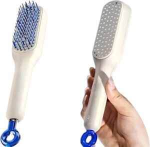Otomatik Temizlenen Ergonomik Saç Tarağı – Masaj Başlıklı