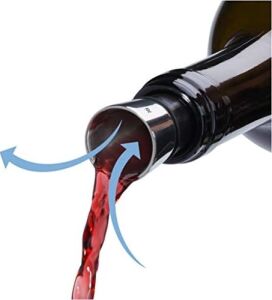 Vino Çelik Şarap Dekanteri & Tıpası