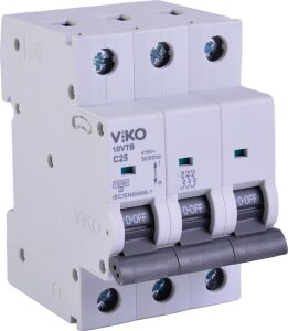 10VTB-3C25 Otomatik Sigorta 10KA C Tipi 3 Kutup 25A