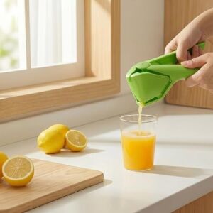 Çekirdek Süzgeçli Çift Kollu Narenciye Sıkacağı, Limon, Greyfurt ve Mandalina Için, Manuel Meyve Sıkacağı