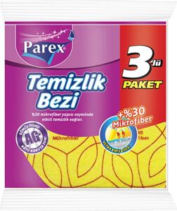30% Mikrofiber Temizlik Bezi 3'lü