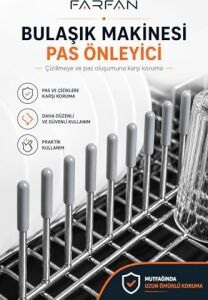 100 Adet Gri | Bulaşık Makinesi Sepetleri Çubukları Için Birinci Sınıf Pas ve Çizilmeleri Önleyen Plastik Kapak Uçları | Tamir Seti | Kapakfix