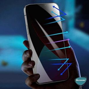 Apple iPhone 13 Privacy 5d Gizlilik Filtreli Cam Ekran Koruyucu Siyah